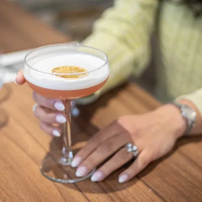 A cocktail served at the Bella Sicily bar
