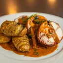 Pollo con Mousse di Castagne